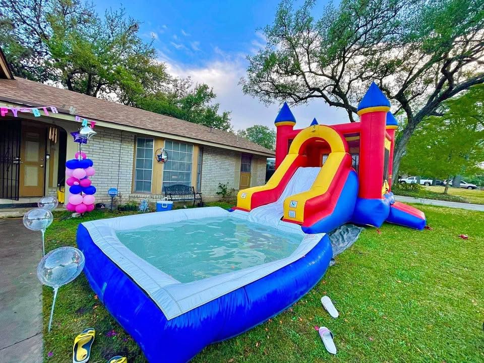 Rainbow Bounce Castle